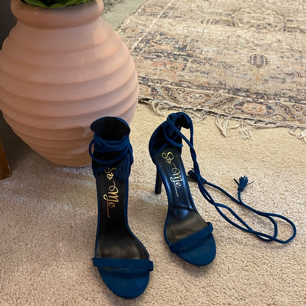 Tie up strap heels.